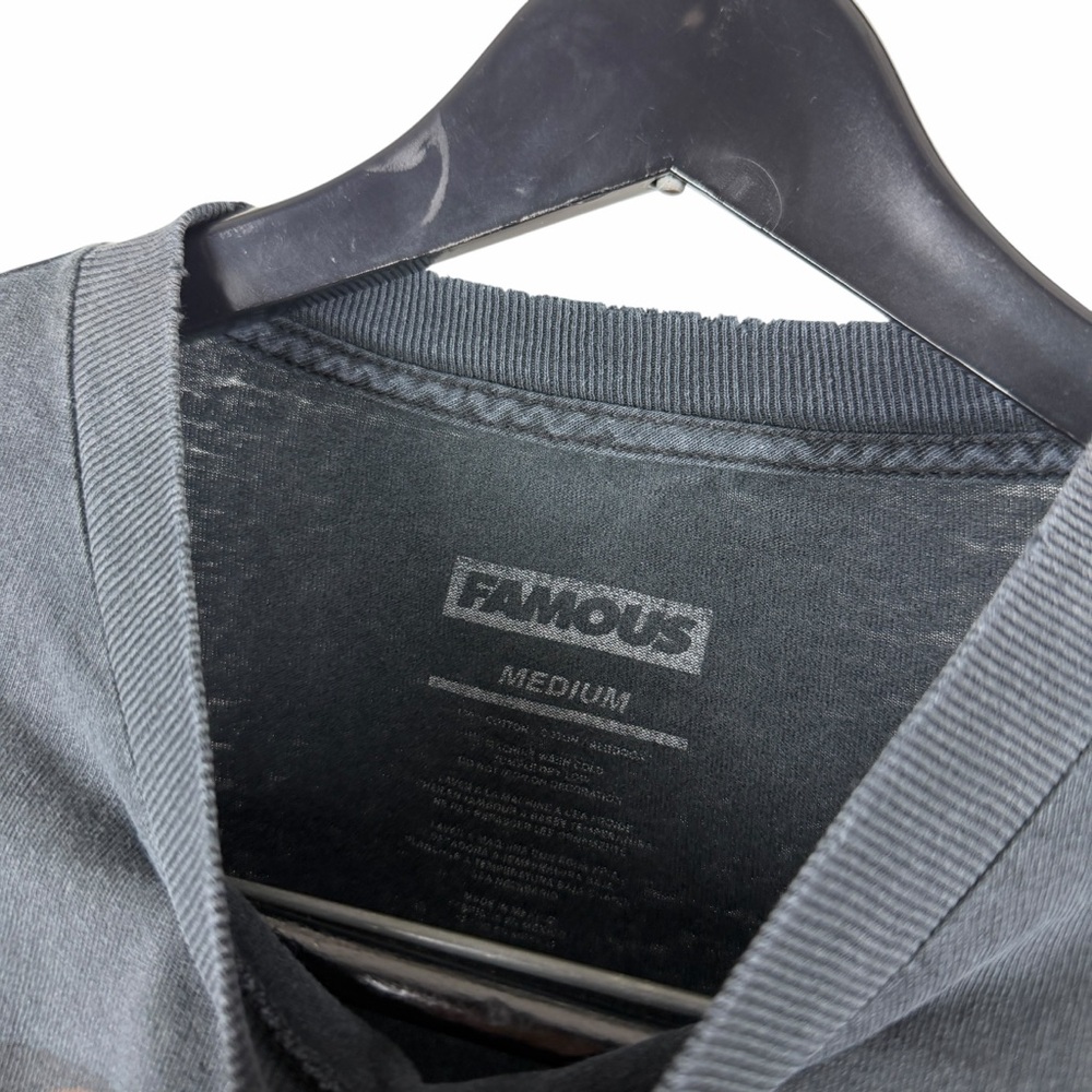 Mens Y2K Famous Stars & Straps Streetwear New York City Black Shirt Size M - Picture 8 of 9